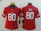 Women Nike 49ers 80 Jerry Rice Red Vapor Untouchable Limited Jersey,baseball caps,new era cap wholesale,wholesale hats
